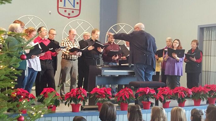 Gesangsverein beim Auftritt